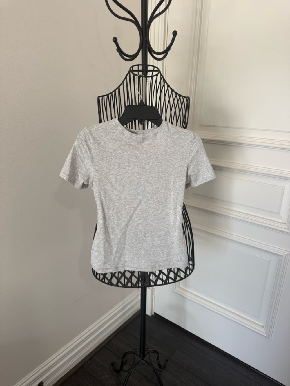 Classic Women's Crewneck Tee in Light Gray